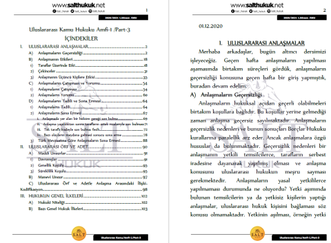 Uluslararası Kamu Hukuku Amfi 1 1. Dönem Not Seti (2020-2021)-DEÜ-Konu Anlatım Kitapçığı