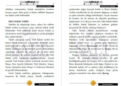 Türk Hukuk Tarihi 1. Dönem Part-1 (2020-2021)-KKÜ-Konu Anlatım Kitapçığı
