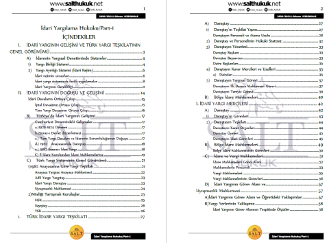 İdari Yargılama Hukuku 1. Dönem Part-1 (2020-2021)-KKÜ-Konu Anlatım Kitapçığı