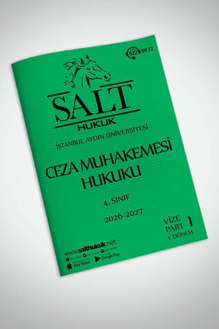 Ceza Muhakemesi Hukuku 1. Dönem Vize Part-1 (2026-2027)-İAÜ-Konu Anlatım Kitapçığı