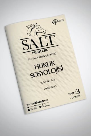 Hukuk Sosyolojisi AmfiA-B 1. Dönem Part-3 (2022-2023)-AÜHF-Konu Anlatım Kitapçığı