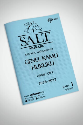 Genel Kamu Hukuku Çift 1. Dönem Part-1 (2026-2027)-İÜHF-Konu Anlatım Kitapçığı