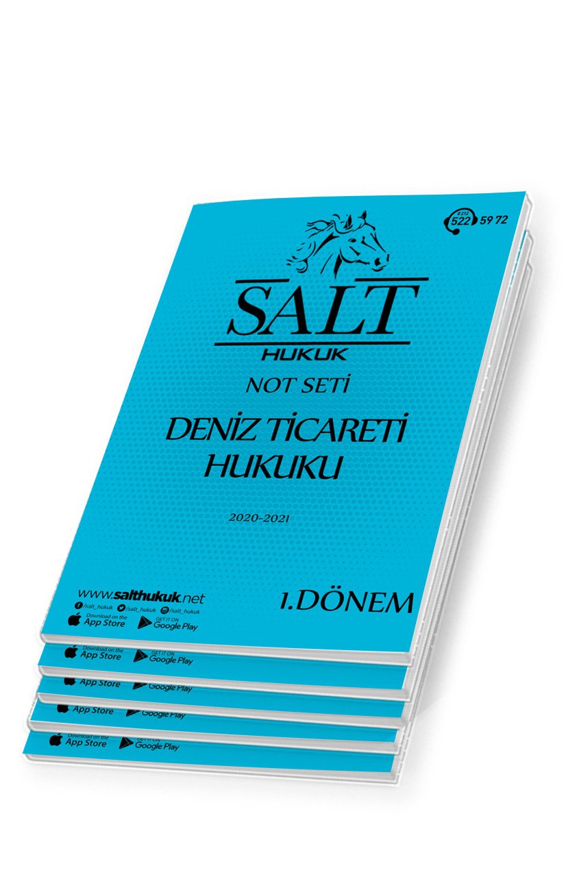 Deniz Ticaret Hukuku Amfi 1 1. Dönem Not Seti (2020-2021)-DEÜ-Konu Anlatım Kitapçığı