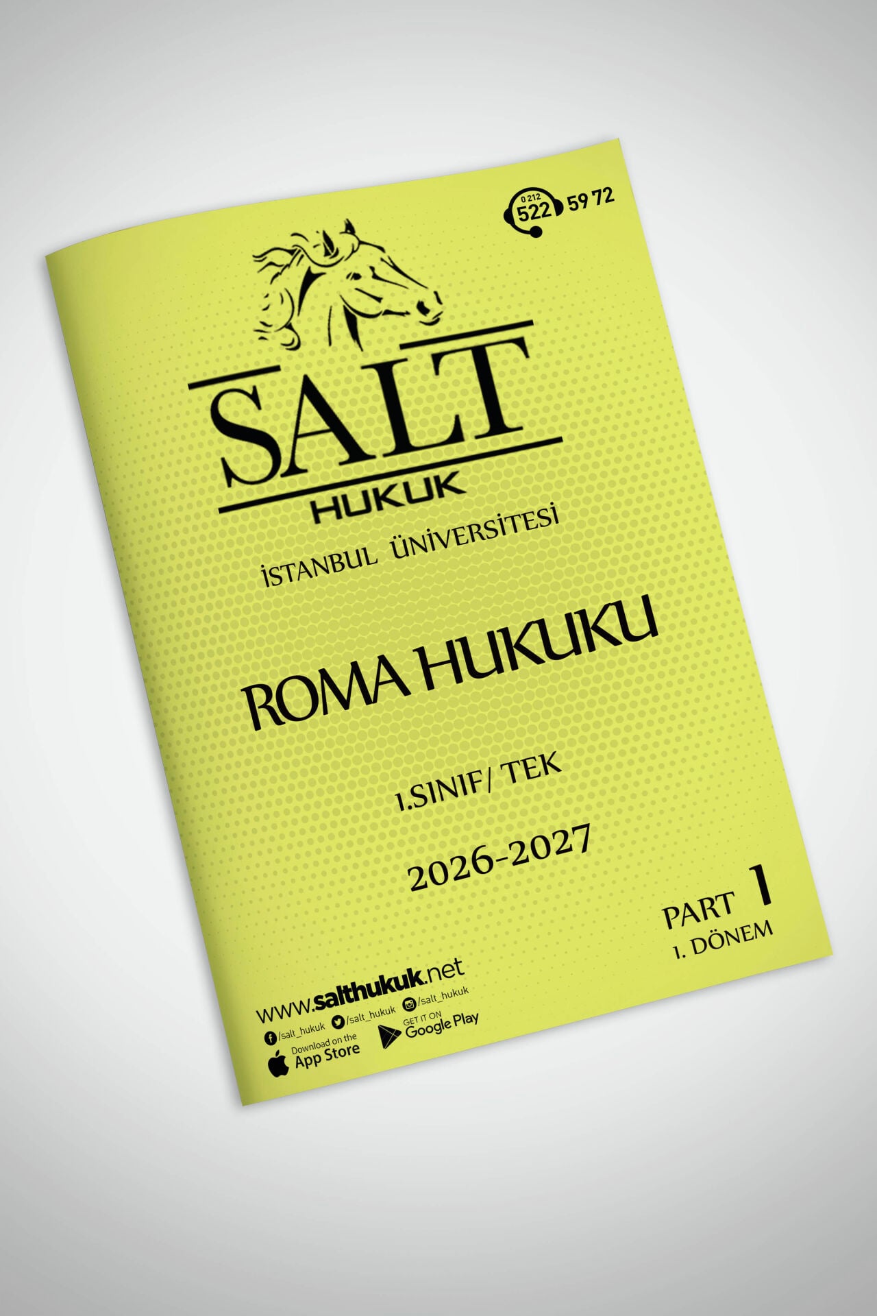Roma Hukuku Tek 1. Dönem Part-1 (2026-2027)-İÜHF-Konu Anlatım Kitapçığı