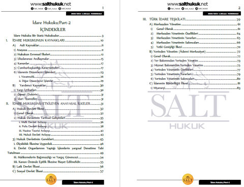 İdare Hukuku 1. Dönem Part-2 (2020-2021)-KKÜ-Konu Anlatım Kitapçığı