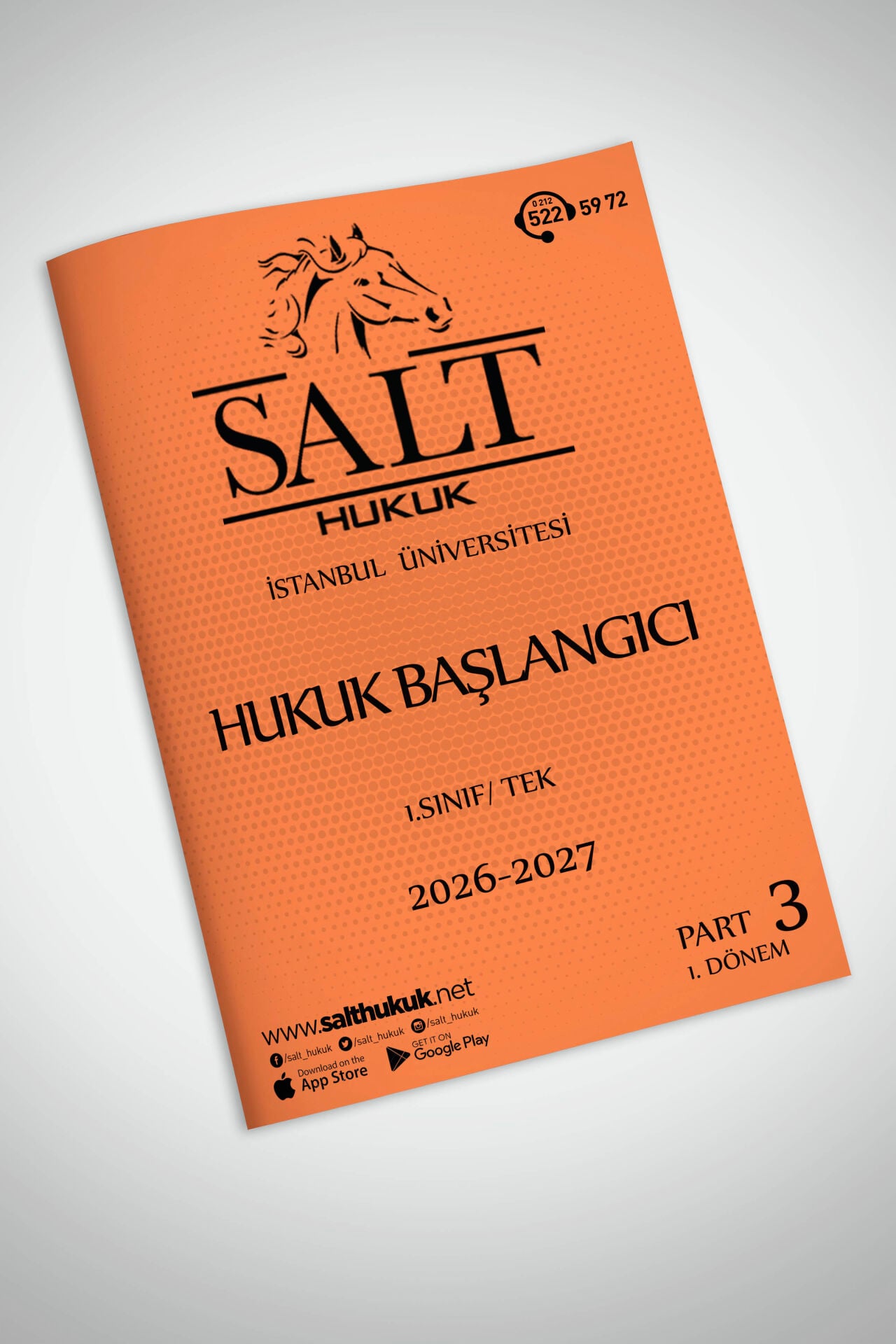 Hukuk Başlangıcı Tek 1. Dönem Part-3 (2026-2027)-İÜHF-Konu Anlatım Kitapçığı