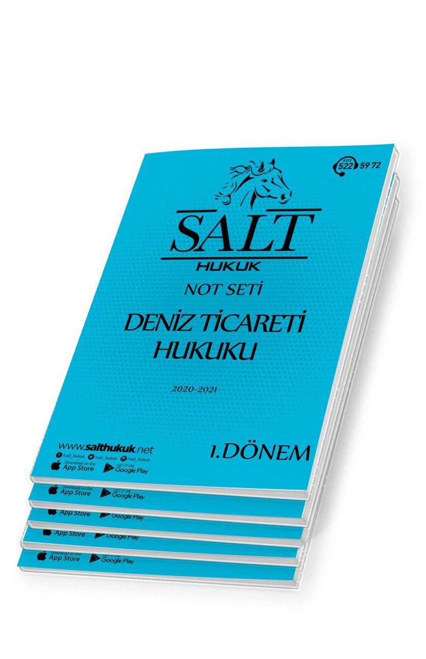 Deniz Ticaret Hukuku Amfi 2 1. Dönem Not Seti (2020-2021)-DEÜ-Konu Anlatım Kitapçığı