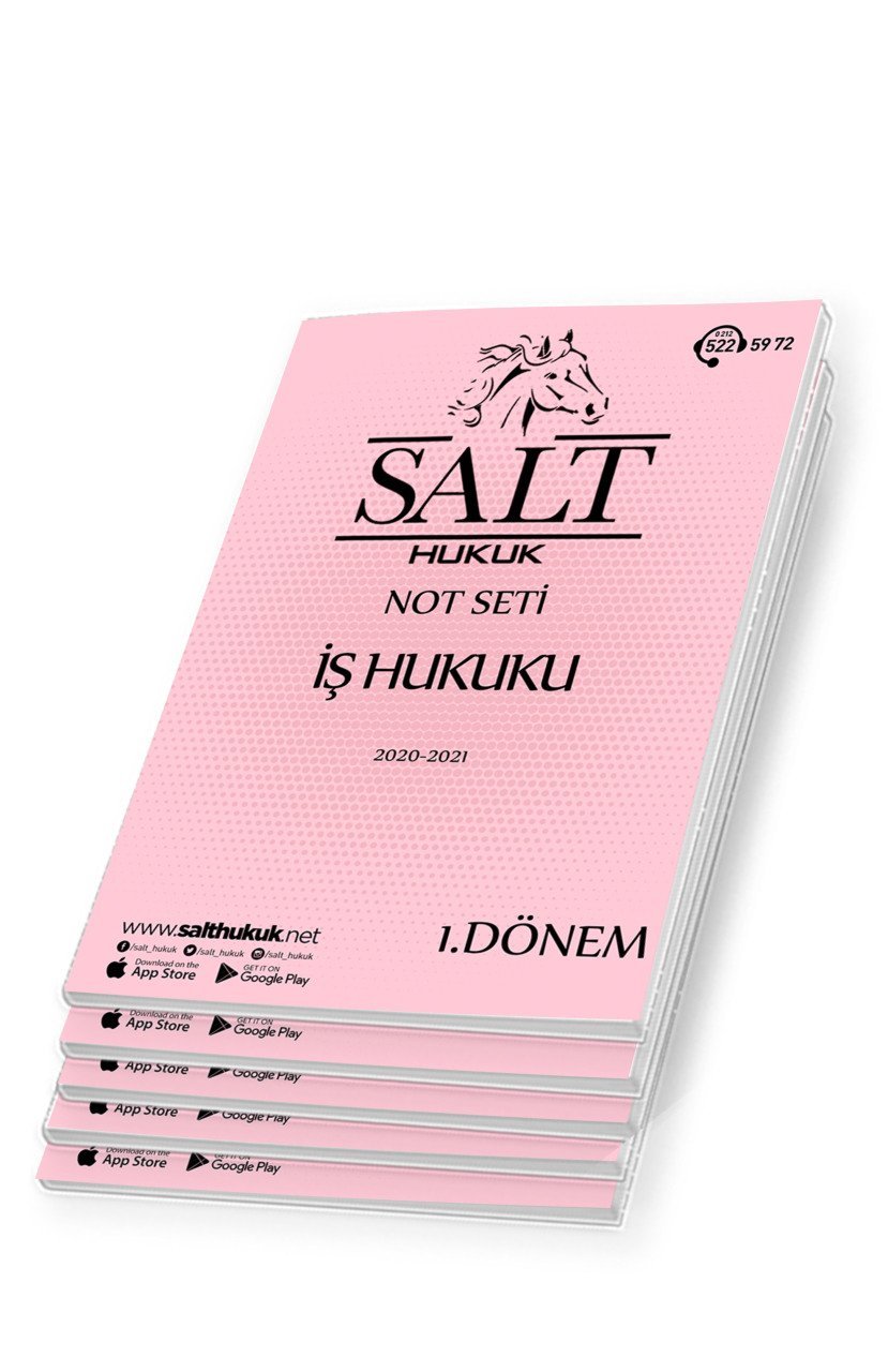 İş Hukuku Amfi 1-2 1. Dönem Not Seti (2020-2021)-DEÜ-Konu Anlatım Kitapçığı