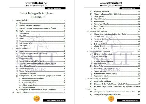 Hukuk Başlangıcı Amfi 2 2. Dönem Not Seti (2020-2021)-DEÜ-Konu Anlatım Kitapçığı