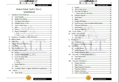 Medeni Hukuk Amfi 2 2. Dönem Not Seti (2020-2021)-DEÜ-Konu Anlatım Kitapçığı