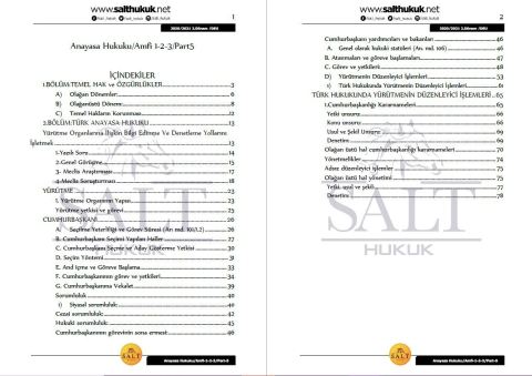 Anayasa Hukuku Amfi 1-2-3 2. Dönem Not Seti (2020-2021)-DEÜ-Konu Anlatım Kitapçığı