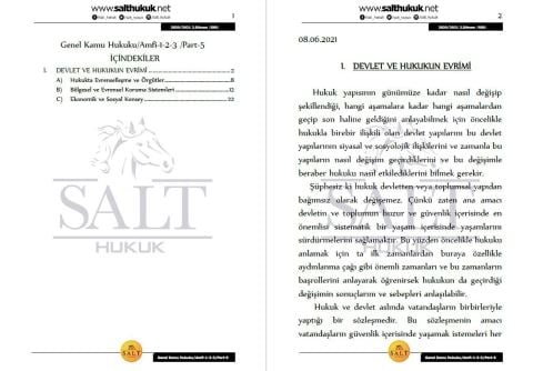 Genel Kamu Hukuku Amfi 1-2-3 2. Dönem Not Seti (2020-2021)-DEÜ-Konu Anlatım Kitapçığı