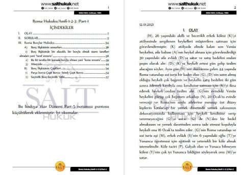 Roma Hukuku Amfi 1-2-3 2. Dönem Not Seti (2020-2021)-DEÜ-Konu Anlatım Kitapçığı