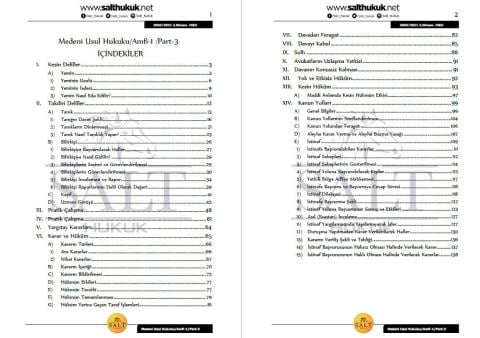 Medeni Usul Hukuku Amfi 1 2. Dönem Not Seti (2020-2021)-DEÜ-Konu Anlatım Kitapçığı