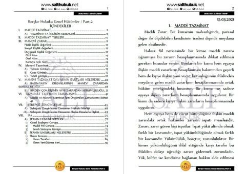 Borçlar Genel Hukuku 2. Dönem Part-2 (2020-2021)-AKHF-Konu Anlatım Kitapçığı
