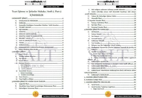 Ticaret İşletme ve Şirketler Hukuku Amfi 2 2. Dönem Not Seti (2020-2021)-DEÜ-Konu Anlatım Kitapçığı