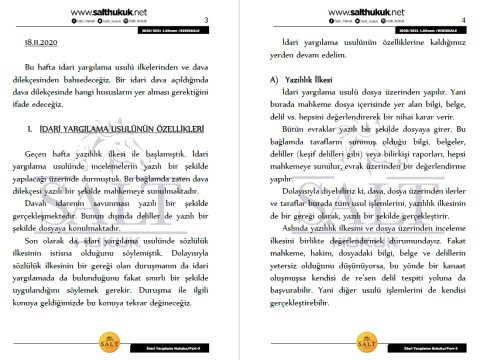 İdari Yargılama Hukuku 1. Dönem Part-3 (2020-2021)-KKÜ-Konu Anlatım Kitapçığı