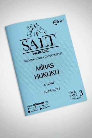 Miras Hukuku 1. Dönem Vize Part-3 (2026-2027)-İAÜ-Konu Anlatım Kitapçığı