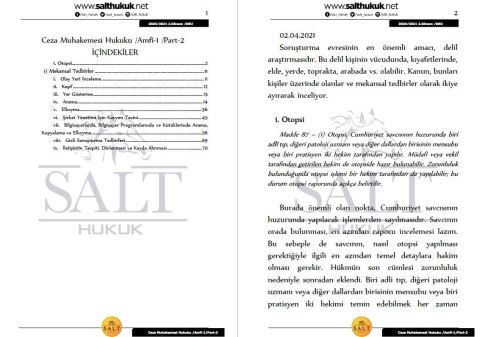 Ceza Muhakemesi Hukuku Amfi 1 2. Dönem Not Seti (2020-2021)-DEÜ-Konu Anlatım Kitapçığı