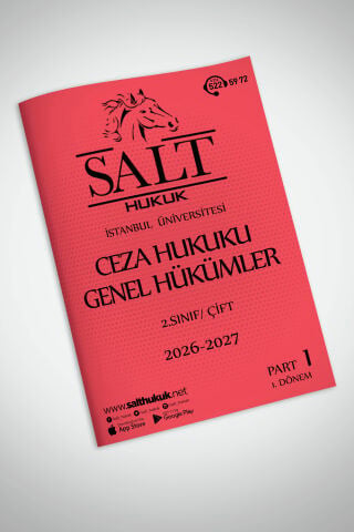 Ceza Genel Hukuku Çift 1. Dönem Part-1 (2026-2027)-İÜHF-Konu Anlatım Kitapçığı