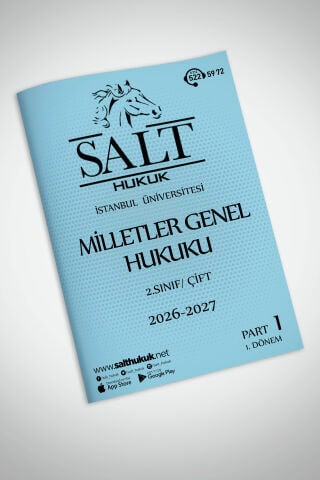Milletler Genel Hukuku Çift 1. Dönem Part-1 (2026-2027)-İÜHF-Konu Anlatım Kitapçığı