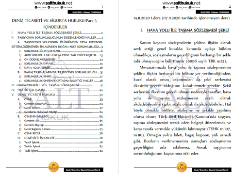 Deniz Ticaret Ve Sigorta 1. Dönem Part-3 (2020-2021)-KKÜ-Konu Anlatım Kitapçığı