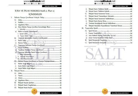 İcra ve İflas Hukuku Amfi 2 2. Dönem Not Seti (2020-2021)-DEÜ-Konu Anlatım Kitapçığı