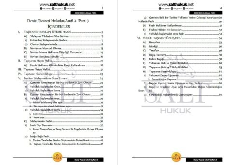 Deniz Ticaret Hukuku Amfi 2 2. Dönem Not Seti (2020-2021)-DEÜ-Konu Anlatım Kitapçığı