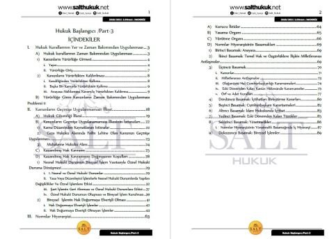 Hukuk Başlangıcı 2. Dönem Part-3 (2020-2021)-AKHF-Konu Anlatım Kitapçığı