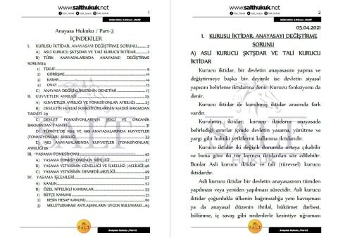 Anayasa Hukuku 2. Dönem Part-3 (2020-2021)-AKHF-Konu Anlatım Kitapçığı