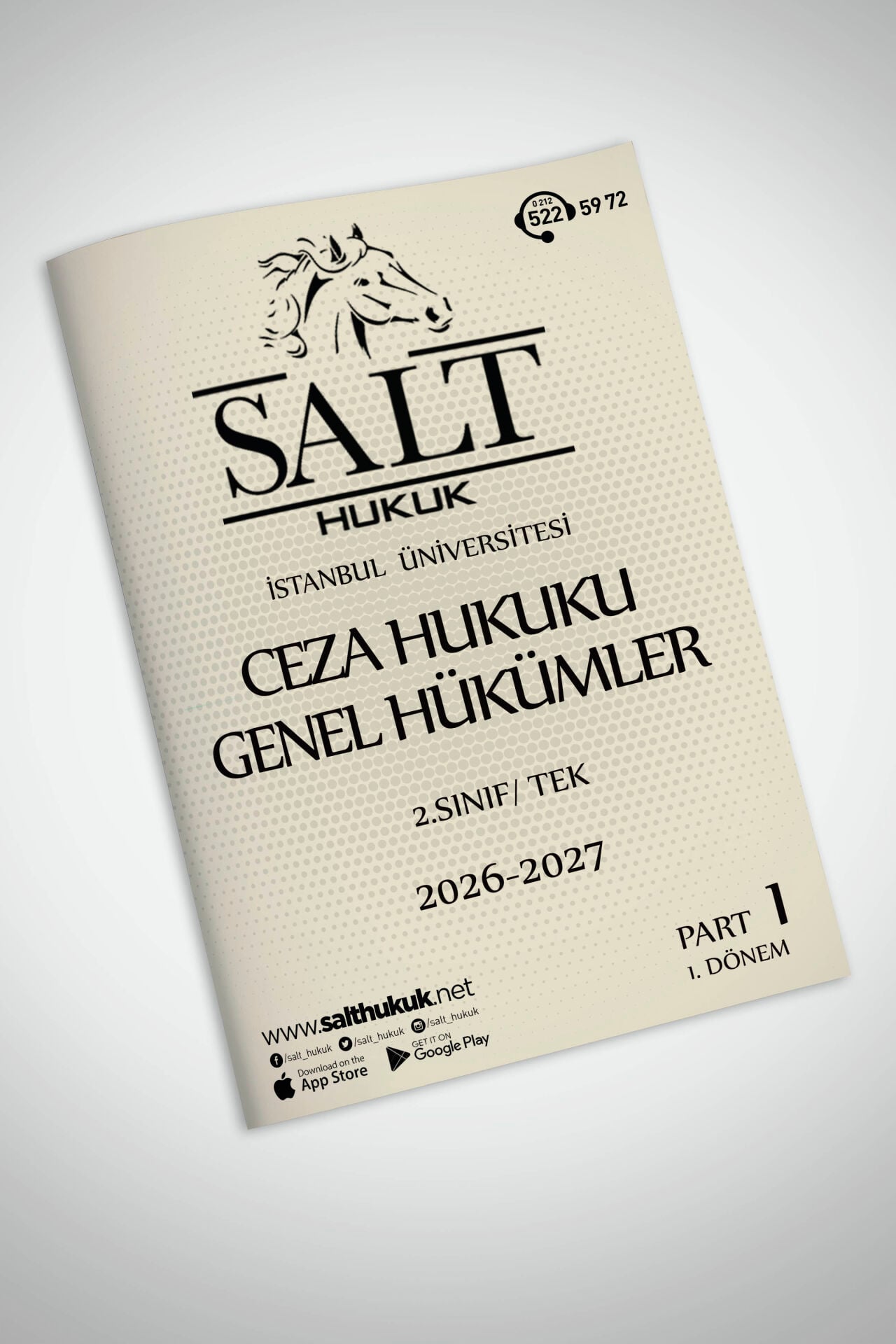 Ceza Genel Hukuku Tek 1. Dönem Part-1 (2026-2027)-İÜHF-Konu Anlatım Kitapçığı