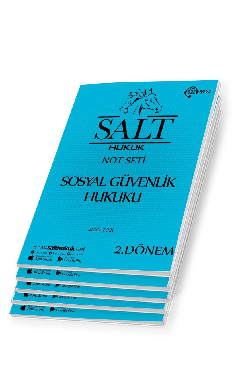 Sosyal Güvenlik Hukuku Amfi 1-2 2. Dönem Not Seti (2020-2021)-DEÜ-Konu Anlatım Kitapçığı