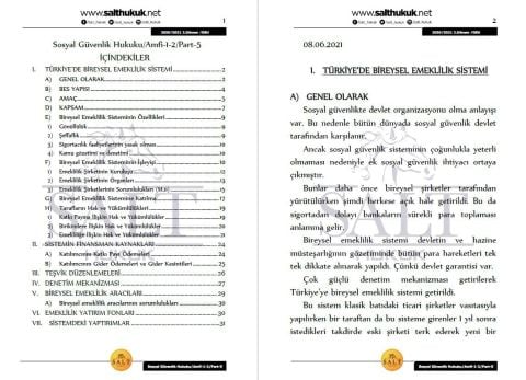 Sosyal Güvenlik Hukuku Amfi 1-2 2. Dönem Not Seti (2020-2021)-DEÜ-Konu Anlatım Kitapçığı
