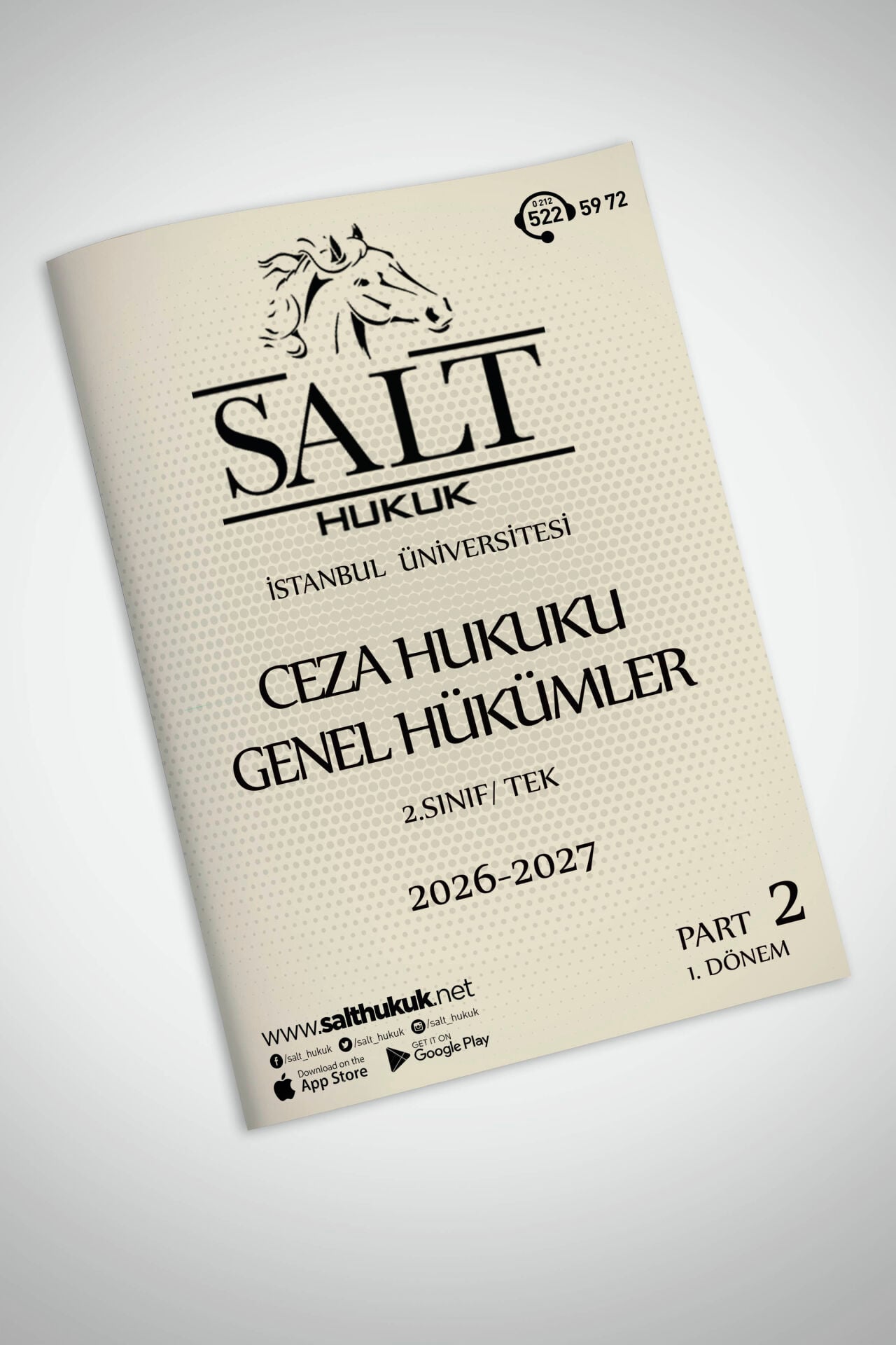 Ceza Genel Hukuku Tek 1. Dönem Part-2 (2026-2027)-İÜHF-Konu Anlatım Kitapçığı