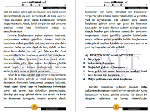 Maliye Hukuku 1. Dönem Part-4 (2020-2021)-KKÜ-Konu Anlatım Kitapçığı