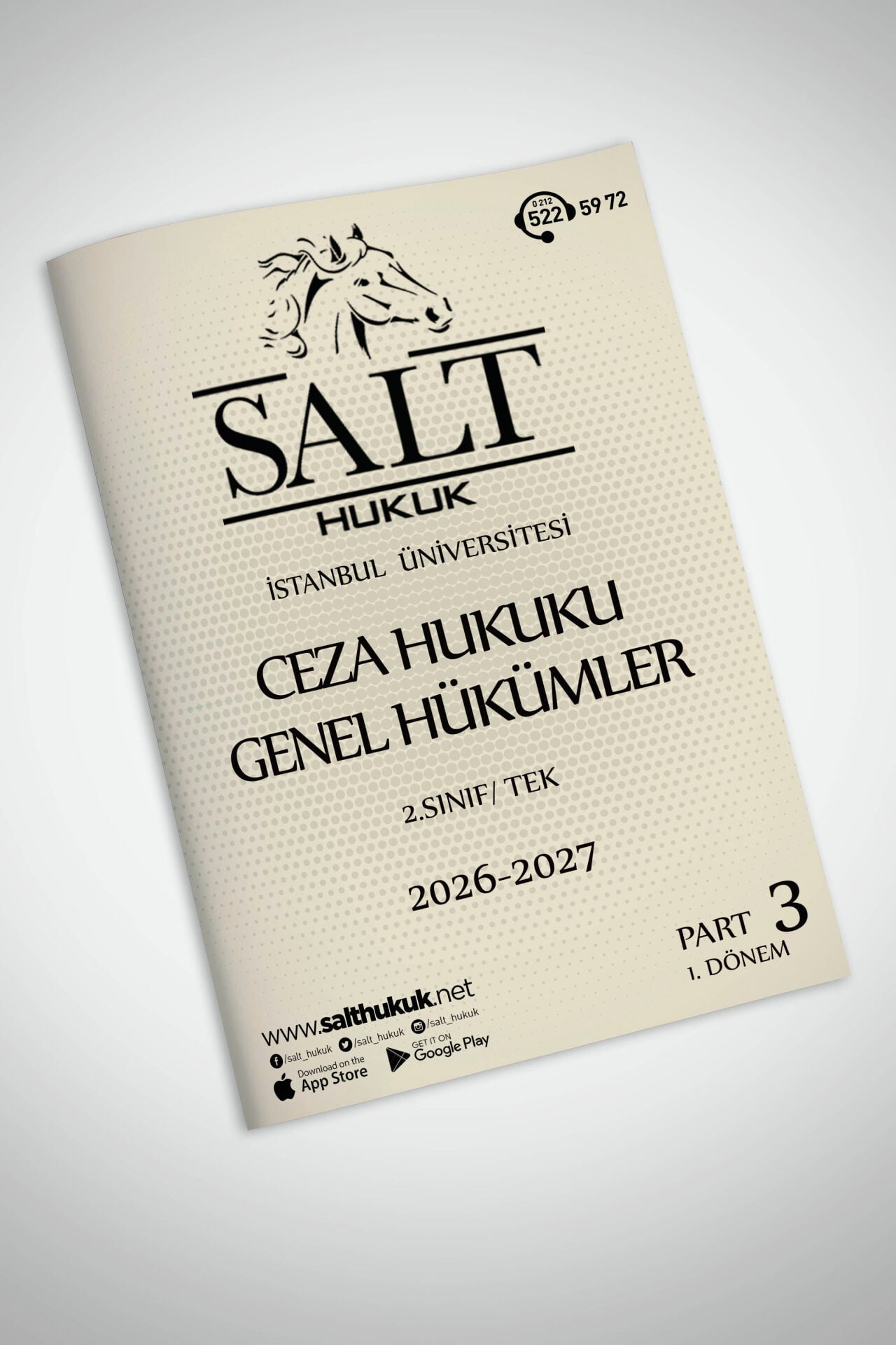 Ceza Genel Hukuku Tek 1. Dönem Part-3 (2026-2027)-İÜHF-Konu Anlatım Kitapçığı