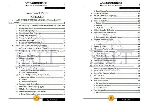 Siyaset Tarihi  2. Dönem Part-3 (2020-2021)-AKHF-Konu Anlatım Kitapçığı