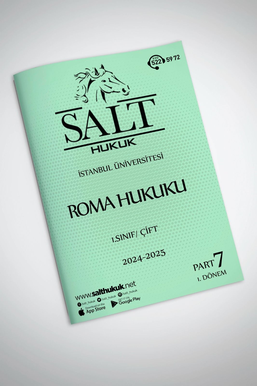 Roma Hukuku Çift 1. Dönem Part-7 (2024-2025)-İÜHF-Konu Anlatım Kitapçığı
