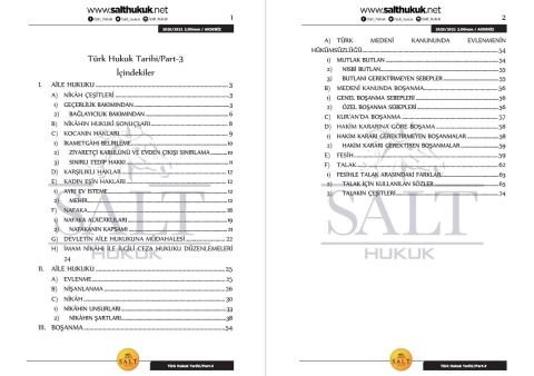 Türk Hukuk Tarihi 2. Dönem Part-3 (2020-2021)-AKHF-Konu Anlatım Kitapçığı