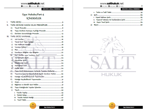 Eşya Hukuku 1. Dönem Part-4 (2020-2021)-KKÜ-Konu Anlatım Kitapçığı