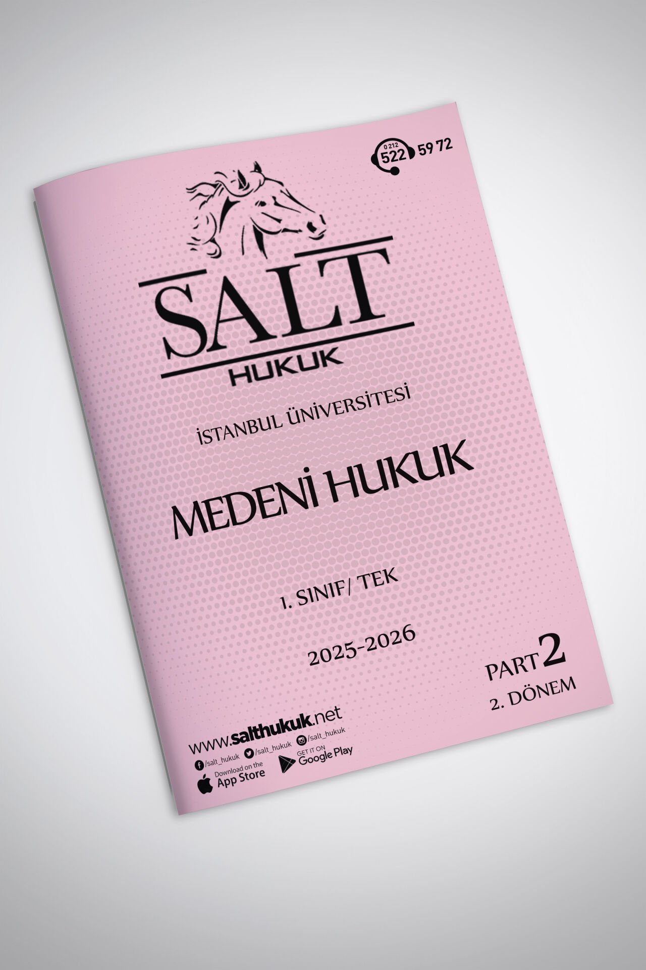 Medeni Hukuk Tek 2. Dönem Part-2 (2025-2026)-İÜHF-Konu Anlatım Kitapçığı