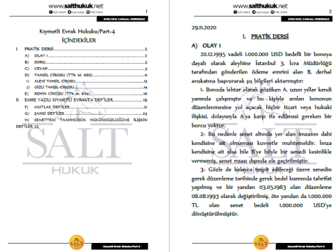 Kıymetli Evrak 1. Dönem Part-4 (2020-2021)-KKÜ-Konu Anlatım Kitapçığı