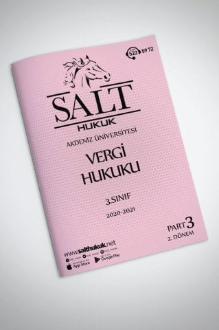Vergi Huk. 2. Dönem Part-3 (2020-2021)-AKHF-Konu Anlatım Kitapçığı