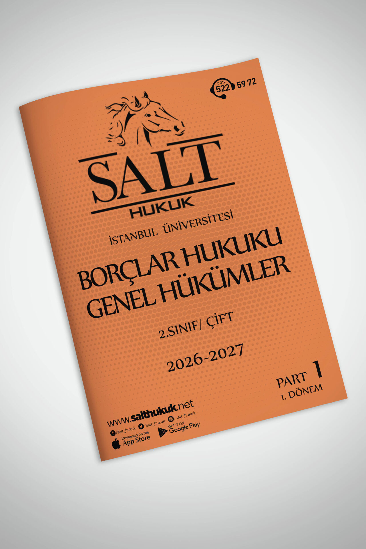 Borçlar Genel Hukuku Çift 1. Dönem Part-1 (2026-2027)-İÜHF-Konu Anlatım Kitapçığı