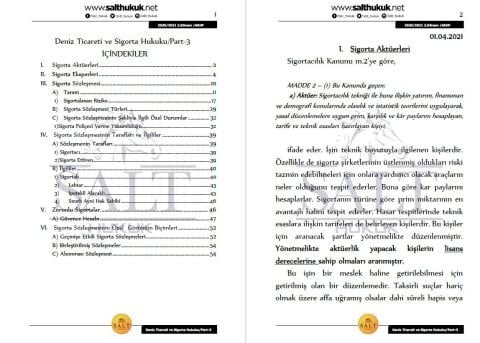 Deniz Ticaret Sigorta 2. Dönem Part-3 (2020-2021)-AKHF-Konu Anlatım Kitapçığı