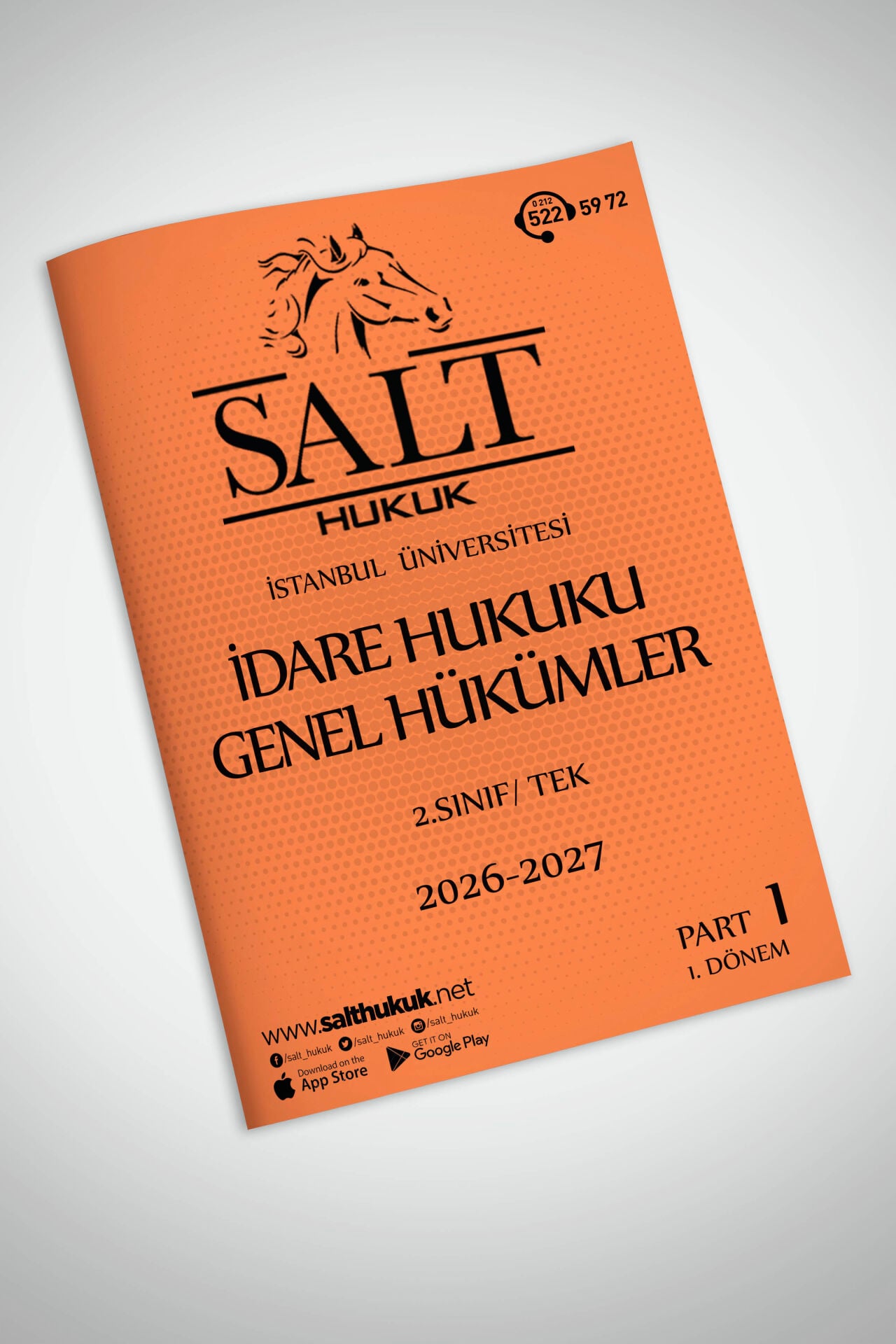 İdare Hukuku Tek 1. Dönem Part-1 (2026-2027)-İÜHF-Konu Anlatım Kitapçığı