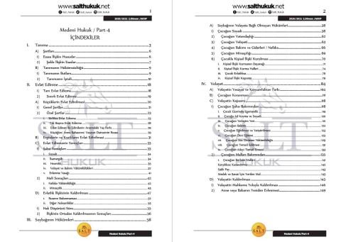 Medeni Hukuk 2. Dönem Part-4 (2020-2021)-AKHF-Konu Anlatım Kitapçığı