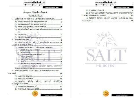 Anayasa Hukuku 2. Dönem Part-4 (2020-2021)-AKHF-Konu Anlatım Kitapçığı