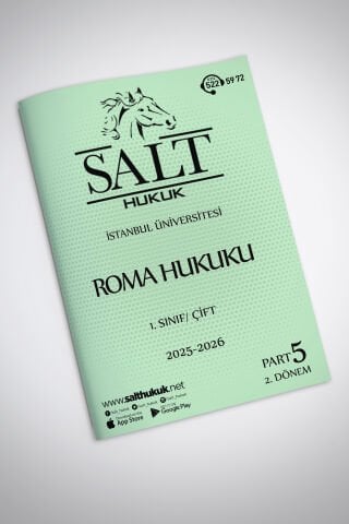 Roma Hukuku Çift 2. Dönem Part-5 (2025-2026)-İÜHF-Konu Anlatım Kitapçığı