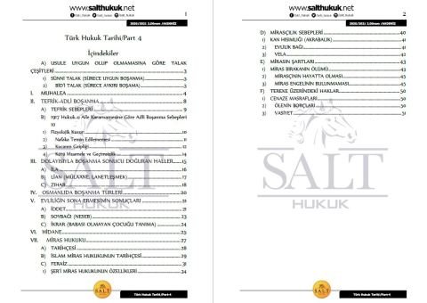 Türk Hukuk Tarihi 2. Dönem Part-4 (2020-2021)-AKHF-Konu Anlatım Kitapçığı